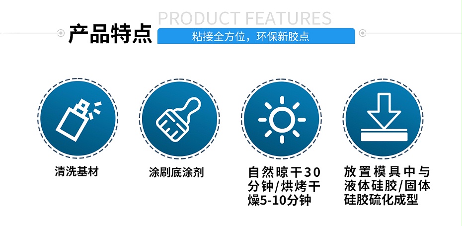 硅胶包塑料热硫化胶水